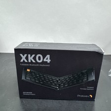 ProtoArc XK04 Foldable Bluetooth Wireless Portable Compact QWERTY Keyboard Black picture