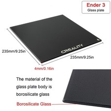 Creality 3D Printer Carbon Silicon Crystal Tempered Glass Plate 235 x 235 mm picture