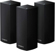 Linksys Velop Tri-Band AC6600 Whole Home WiFi Mesh System Black- 3-Pack NEW picture