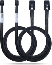 Internal Mini SAS HD SFF-8643 to Mini SAS SFF-8087 Cable, 0.5~1 Meter(pack of 2) picture