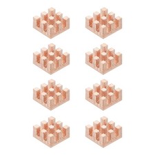 8 Pcs Copper Heatsink 8x8x4mm, Heat Sink Cooler Radiator for picture