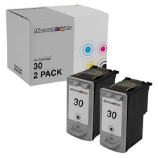 2PK Reman PG30 for Canon PG-30 BLACK 1899B002 Inkjet Cartridge PIXMA MP140 MP190 picture