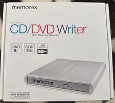 Memorex MRX-650LE v7 External USB CD DVD Writer Burner Drive Complete In Box picture
