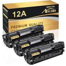 3Pcs Q2612A 12A Toner Cartridge Compatible For HP LaserJet 1022 3015 printer picture