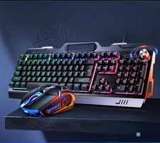 Mechanical Keyboard-Mouse combo with  RGB Lights -Wired -104 keygaming picture