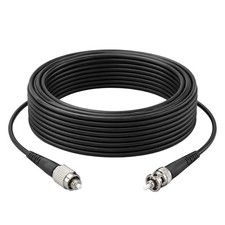 3M-40M UPC SC FC ST Fiber Optic Patch Cord 1-core Singlemode Armored TPU Black picture