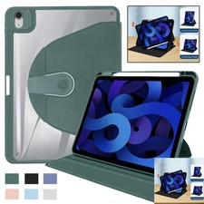 Fr iPad 5/6/7/8th 9th 10th 11th Gen A16 Rotating Leather Samrt Case Stand Cover& picture