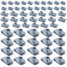 60 PCS Stainless Steel UClip Nuts Set M6 M8 M10 304 Speed Clip Panel Kit picture