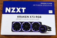 NZXT Kraken X73 RGB 360mm White Liquid CPU Cooler Radiator w/ 3x 120mm Fans picture