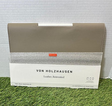 NEW Von Holzhausen The iPad Portfolio Leather Reinvented Case 11 Inches Stone picture