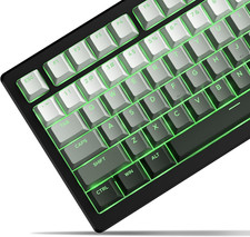 x XVX Shine Through PBT Keycaps, Custom Keycaps 60 75 100 Percent OEM Profile, D picture