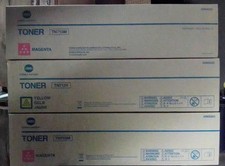 LOT OF 3 New OME Konica Minolta 2 TN713M+1 TN713Y Toner Cartridges*MUST GO picture