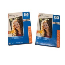 HP Premium Photo Paper Inkjet Glossy 4x6 10 mil 2-100 Sheet Pack New picture