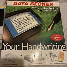 1999 Data Becker Your Handwriting Personal Font English Spanish  New picture