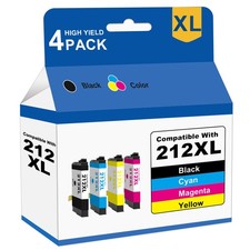 4Pack 212XL Ink compatible forEpson 212XL Workforce XP-4100 WF-2850 Printers picture