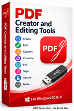 Professional PDF Editor Creator Management Tool Box for Windows 10 & 11 USB picture