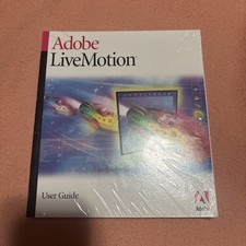 Brand New Sealed Adobe LiveMotion User Guide Manual Vintage Software Book picture