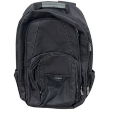 Targus Laptop Backpack Mens Black Nylon Tech Commuter Padded Sleeve Minimalist picture