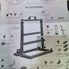 Aluminum PC Test Bench Open Air Computer Case Frame DIY Kit ITX Mini Black picture