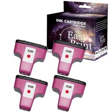 4PK replace for HP 02 Magenta Ink Cartridge for PhotoSmart 3108 3210 C6250 picture