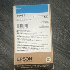 Epson Genuine T6032/C13T603200 Cyan Ink 220ml for Stylus Pro 7800/9800 picture