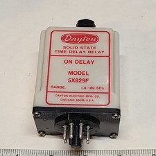 DAYTON 5X829F SOLID STATE TIME DELAY RELAY 1.8-180SEC 120VAC 50/60HZ picture