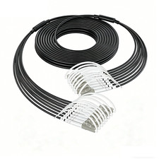 50M LC-LC UPC MM 8 Strand Armored TPU Outdoor Fiber Optic Patch Cord Field Cable picture