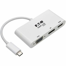 Tripp Lite by Eaton USB-C Triple Display Adapter 4K 60Hz HDMI Displayport and picture