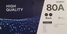 2 pack toner cartridge’s  Black CF280A High quality Open Box picture