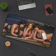 Tifa Aerith Yuffie Desk Mat, Final Fantasy VII Mouse Pad, RPG Trio Decor picture