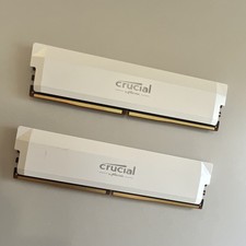 Crucial DDR5 Pro 32GB (2x16GB) DDR5-6000 DIMM White CP16G60C36U5W picture