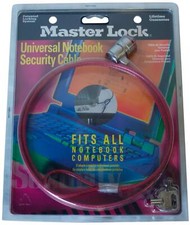 New MASTER LOCK Universal LAPTOP Notebook SECURITY CABLE w/ Keys Included 640301 picture