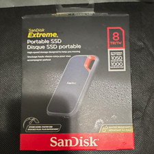 SanDisk Extreme Portable SSD 8TB USB 3.2 Gen 2 Type-C 1050MB/s Black/Red picture