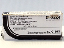 Genuine Epson SJIC18(K) BLACK Ink Cartridge OEM TM-S2000 S9000 C33S020484 NEW picture