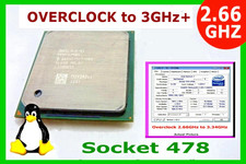 Overclockable Pentium 4 Socket 478 2.66 GHZ CPU . 2.66/512/533 OC to 167/512/668 picture