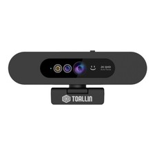 TOALLIN Fixed Focus 2K QHD Windows Hello Webcam Built‑in Mic No Need APP Drivers picture