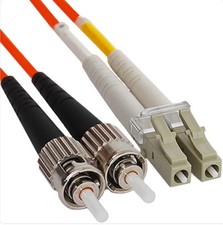 1M‑10M LC UPC to ST UPC Duplex OM2 50/125 LSZH Multimode Fiber Patch Cord LAN picture