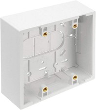 Leviton 42777-2WA Surface Mount box, Dual Gang, White - 5 Pack - Unopened picture