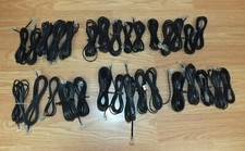Mixed Lot of 30 RJ11 Multi Size / Lengths & Shape Black Phone Cords **READ**  picture
