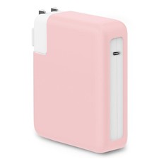 Seanai Pink Silicone Charger Case for MacBook Air 13/15 Pro14 (70W Adapter) |... picture