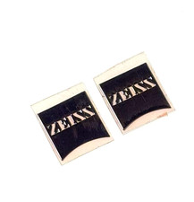2 Pcs Metal Silver Sticker Label for  ZEISS   15mm x 15mm picture