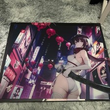 Yuki Aim Katana Large Glass Gaming Mouse Pad PC Desk Mat Gaming Accessory picture