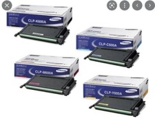 4PK Genuine Samsung CLP-600 CLP-600N CLP-650 CLP-650N Color Toner  CLP-K600A   picture