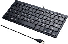 Mini Wired Keyboard, Full Size 78 Keys Keypad Small Portable Fi... picture