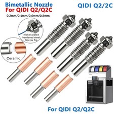 Hotend Nozzle for QIDI Q2 Q2C 0.2-0.8mm Bimetallic Quick Change 3D Printer AAU picture