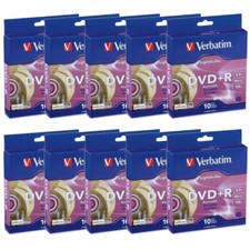Verbatim Light Scribe DVD+R Blank Media 100pk - Laser Etch Prints Direct to Disc picture