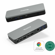 Plugable 12-in-1 Dual 4K USB C Docking Station - Works With Chromebook Certified picture