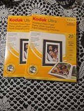 Kodak Premium Photo Paper (2) High Gloss 40 Sheets Brand New Factory Sealed picture