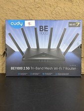 Cudy WR11000 BE11000 Wi-Fi 7 Tri-Band Mesh Wireless Router 4x 2.5Gbps VPN Black picture
