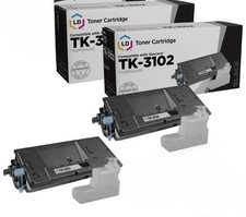 LD Set of 2 Comp Kyocera-Mita Black TK-3102 1T02MS0US0 Toner FS-2100DN picture
